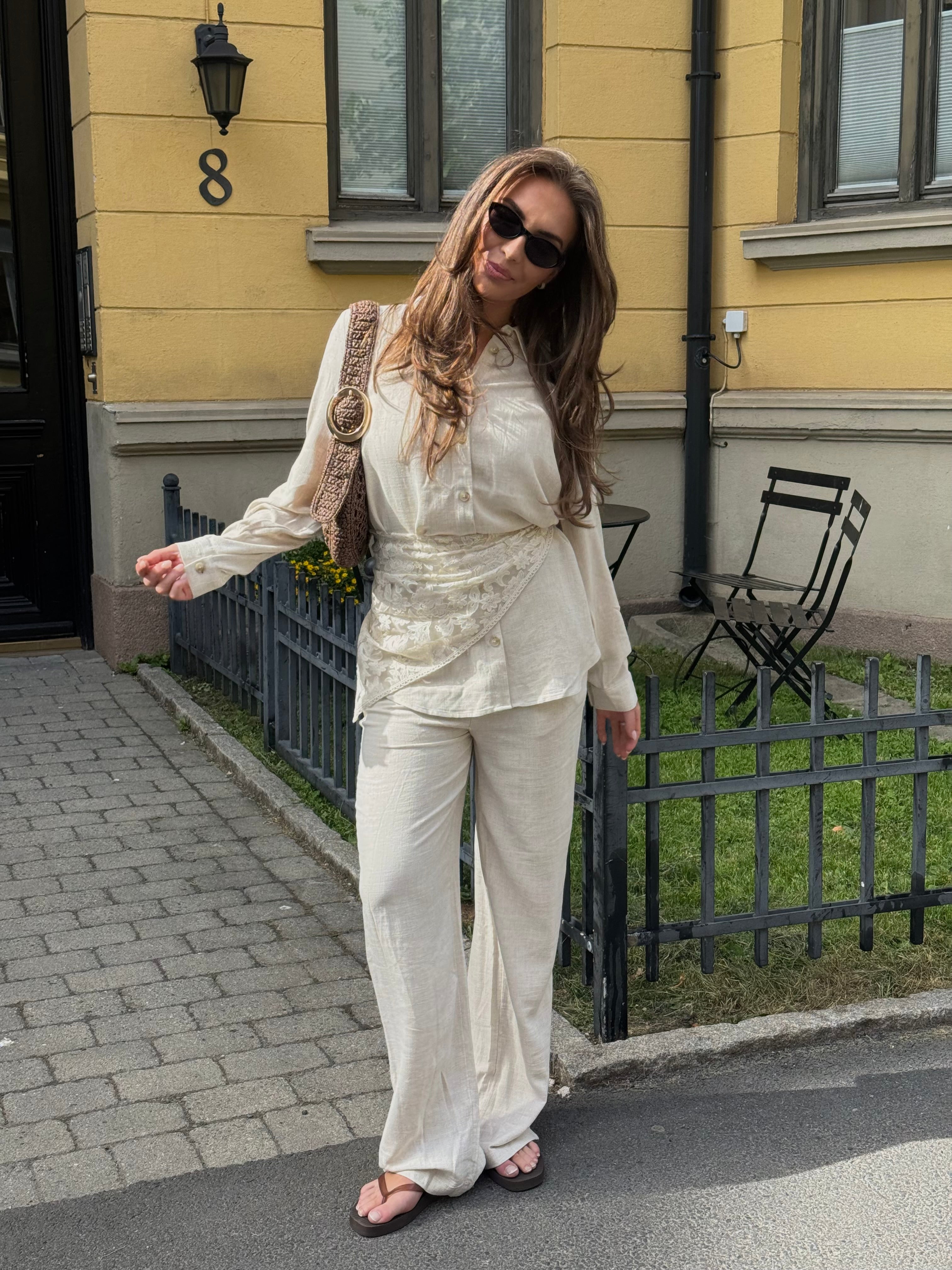OBJSANNE Shirts - Sandshell